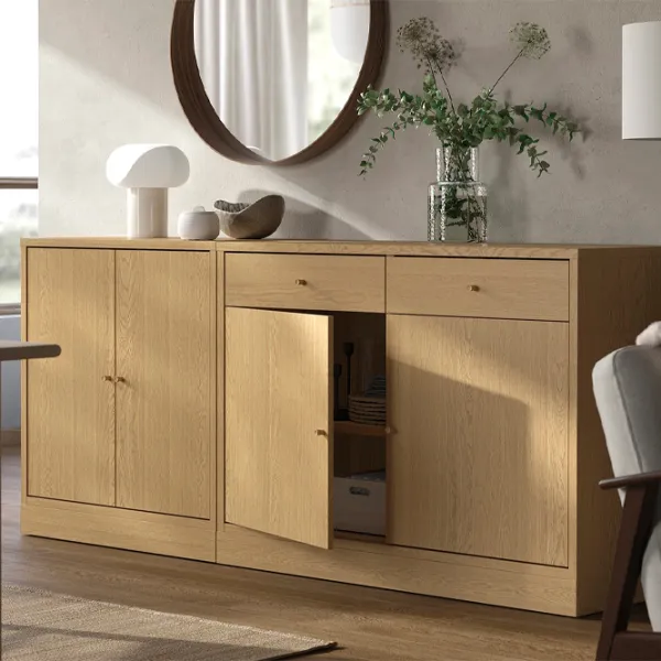Comodă Ikea Tonstad 90 x 202.3 x 47 / MDF / Oak Veneer photo 3
