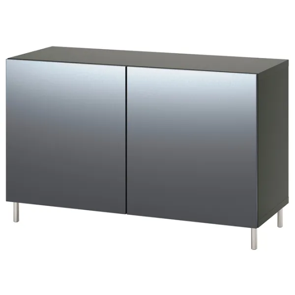 Comodă Ikea Besta 74 x 120 x 42 / MDF / Staniu închis photo 1