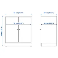 Comodă Ikea Tonstad 90 x 82 x 47 / MDF / Maro photo 2