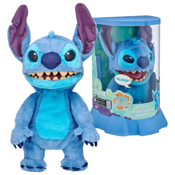 Jucărie interactivă Stitch Disney Real FX Chatty Stitch Puppet DIS102501 6+ / Blue photo 1
