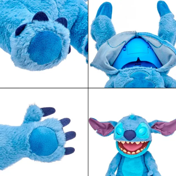 Jucărie interactivă Stitch Disney Real FX Chatty Stitch Puppet DIS102501 6+ / Blue photo 3
