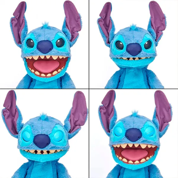 Jucărie interactivă Stitch Disney Real FX Chatty Stitch Puppet DIS102501 6+ / Blue photo 5