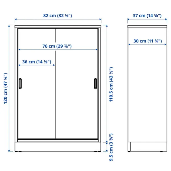 Комод Ikea Tonstad 120 x 82 x 37см / МДФ / Коричневый  photo 4