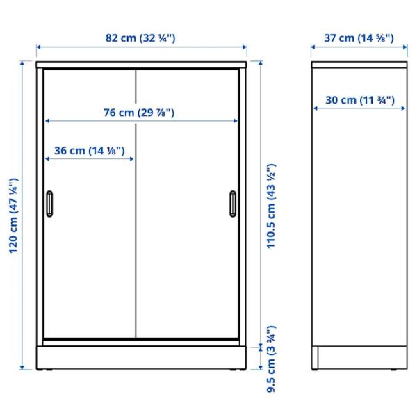 Комод Ikea Tonstad 120 x 82 x 37см / МДФ / Коричневый  photo 4