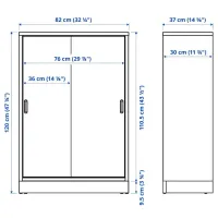 Comodă Ikea Tonstad 120 x 82 x 37 / MDF / Maro photo 4
