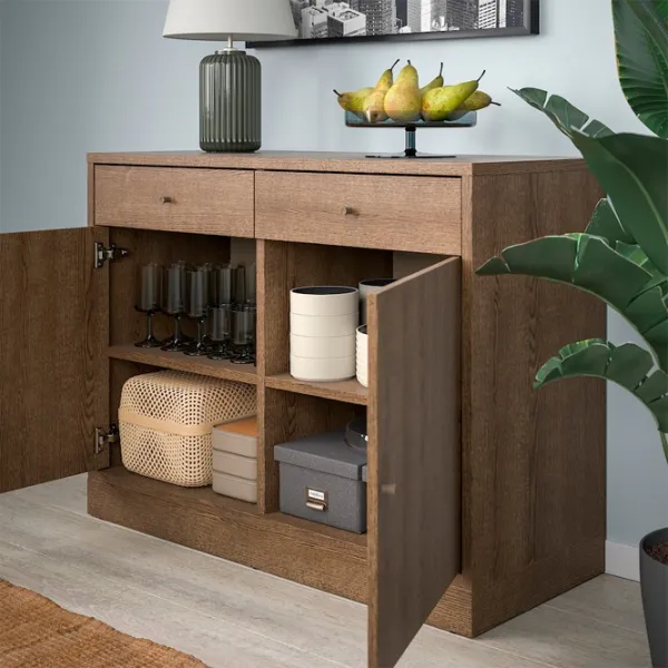 Comodă Ikea Tonstad 90 x 120.5 x 47 / MDF / Maro photo 4