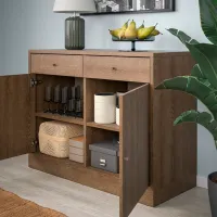 Comodă Ikea Tonstad 90 x 120.5 x 47 / MDF / Maro photo 4