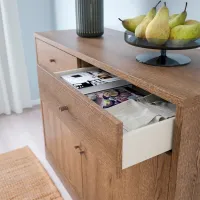 Comodă Ikea Tonstad 90 x 120.5 x 47 / MDF / Maro photo 5