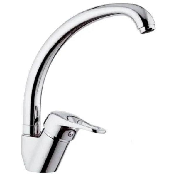 Baterie pentru bucătărie Remer KISS 42 Mono comandă / Pivotantă / Alamă / Inox photo 1 Baterie pentru bucătărie Remer KISS 42 Mono comandă / Pivotantă / Alamă / Inox photo 1