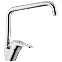 Baterie pentru bucătărie Remer KISS 42U Mono comandă / Pivotantă / Alamă / Inox
