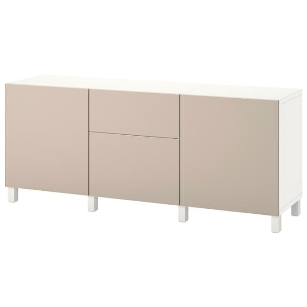 Comodă Ikea Besta/Lappviken/Stubbarp 74 x 180 x 42 / MDF / Sur deschi bej photo 1