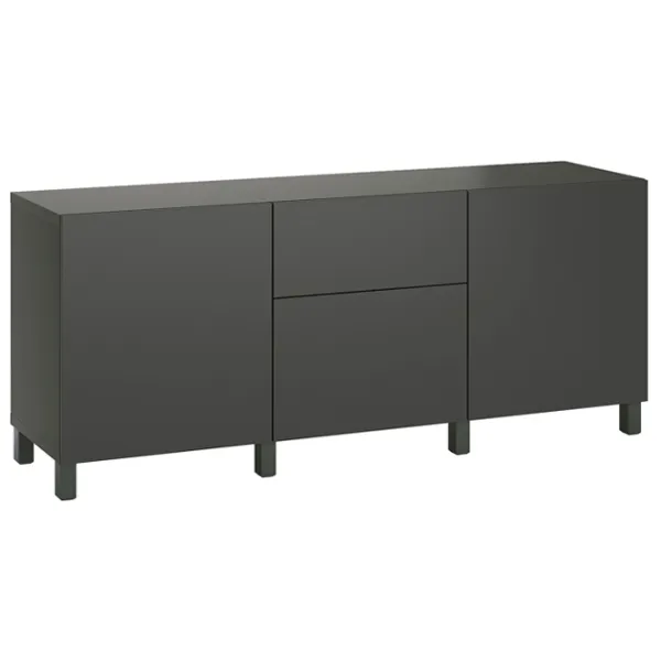 Comodă Ikea Besta/Lappviken/Stubbarp 74 x 180 x 42 / MDF / Sur închis photo 2