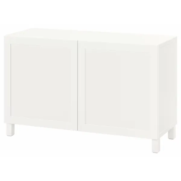 Comodă Ikea Besta/Hanviken/Stubbarp 74 x 120 x 42 / MDF / Alb photo 1