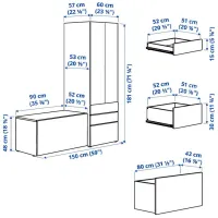 Living Ikea Smastad/Platsa Modulară / White photo 4