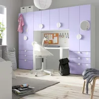 Гостиная Ikea Smastad/Platsa Модульная / White photo 3