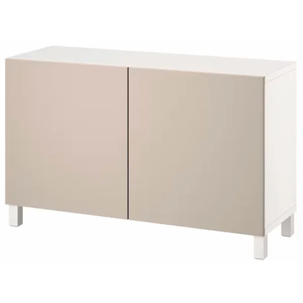 Comodă Ikea Besta/Lappviken/Stubbarp 74 x 120 x 42 / MDF / Sur deschi bej photo 1