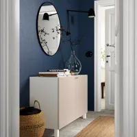 Comodă Ikea Besta/Lappviken/Stubbarp 74 x 120 x 42 / MDF / Sur deschi bej photo 2