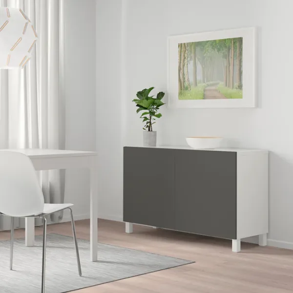 Comodă Ikea Besta/Lappviken/Stubbarp 74 x 120 x 42 / MDF / Sur închis photo 3