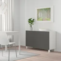 Комод Ikea Besta/Lappviken/Stubbarp 74 x 120 x 42см / МДФ / Темно серый photo 3