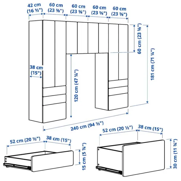 Living Ikea Smastad/Platsa Modulară / White photo 5 Living Ikea Smastad/Platsa Modulară / White photo 5