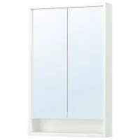 Шкаф с зеркалом Ikea Faxalven 95 x 60 x 15см / Зеркало / White