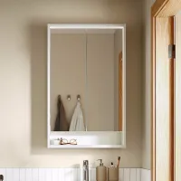 Dulap cu oglindă Ikea Faxalven 95 x 60 x 15 / Oglindă / White photo 2