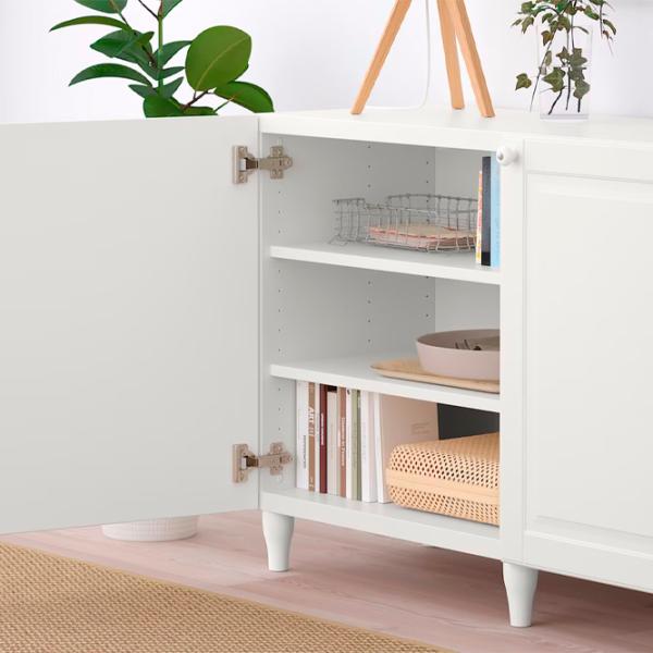 Comodă Ikea Besta/Smeviken/Kabbarp 74 x 180 x 42 / MDF / Alb photo 6