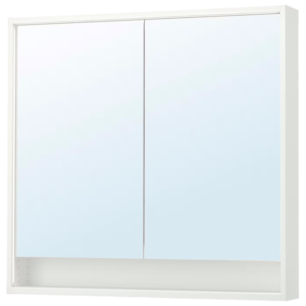 Dulap cu oglindă Ikea Faxalven 95 x 100 x 15 / Oglindă / White photo 1 Dulap cu oglindă Ikea Faxalven 95 x 100 x 15 / Oglindă / White photo 1