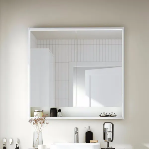 Dulap cu oglindă Ikea Faxalven 95 x 100 x 15 / Oglindă / White photo 2 Dulap cu oglindă Ikea Faxalven 95 x 100 x 15 / Oglindă / White photo 2
