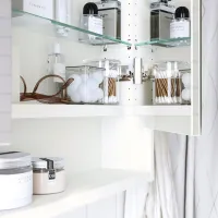 Dulap cu oglindă Ikea Faxalven 95 x 100 x 15 / Oglindă / White photo 4