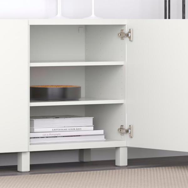 Comodă Ikea Besta/Lappviken/Stubbarp 74 x 180 x 42 / MDF / Alb photo 5