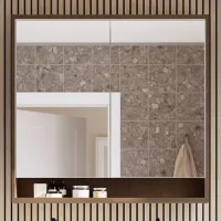 Dulap cu oglindă Ikea Faxalven 95 x 100 x 15 / Oglindă / Oak photo 2