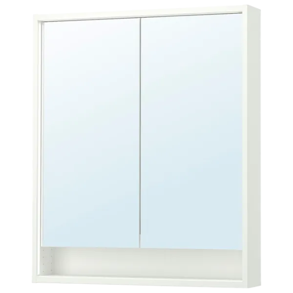 Dulap cu oglindă Ikea Faxalven 95 x 80 x 15 / Oglindă / White photo 1 Dulap cu oglindă Ikea Faxalven 95 x 80 x 15 / Oglindă / White photo 1