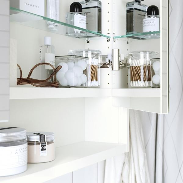 Dulap cu oglindă Ikea Faxalven 95 x 80 x 15 / Oglindă / White photo 4 Dulap cu oglindă Ikea Faxalven 95 x 80 x 15 / Oglindă / White photo 4