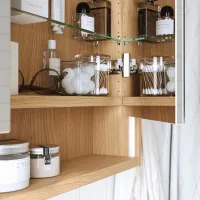 Dulap cu oglindă Ikea Faxalven 95 x 80 x 15 / Oglindă / Oak photo 4