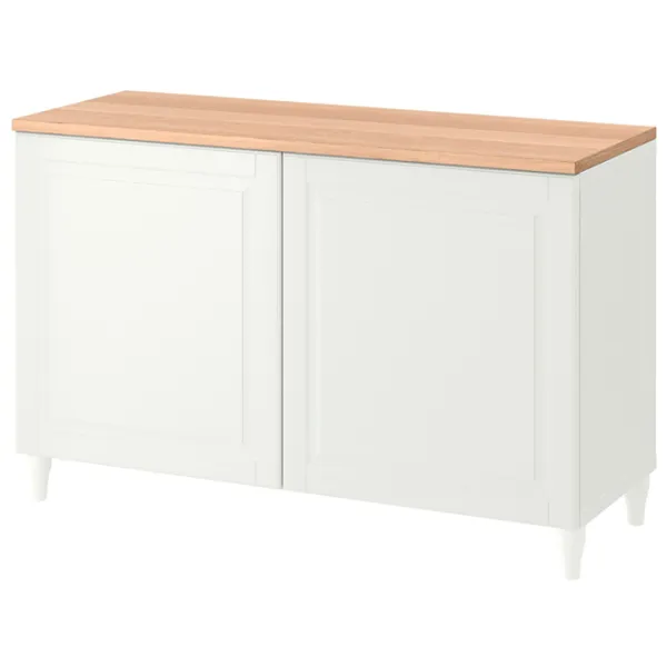 Comodă Ikea Besta 76 x 120 x 42 / MDF / Alb photo 1