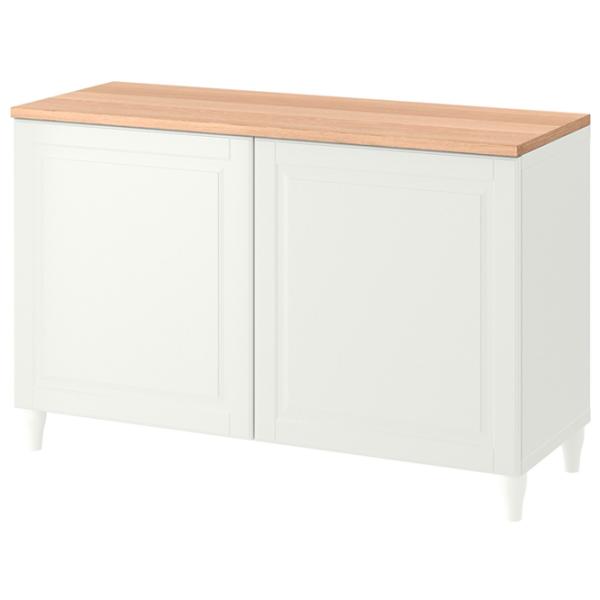 Comodă Ikea Besta 76 x 120 x 42 / MDF / Alb photo 1
