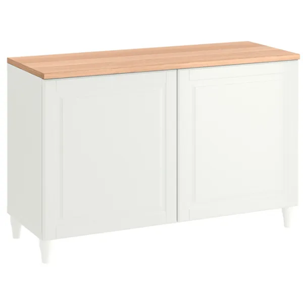 Comodă Ikea Besta 76 x 120 x 42 / MDF / Alb photo 2