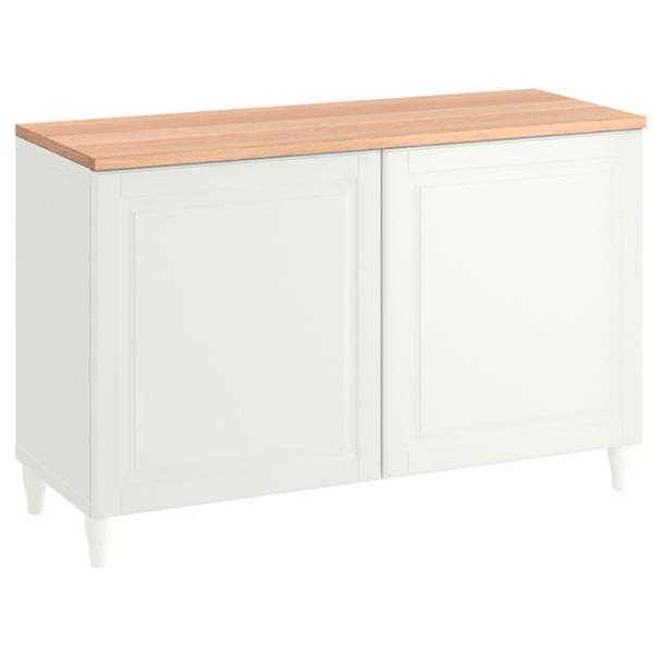 Comodă Ikea Besta 76 x 120 x 42 / MDF / Alb photo 2