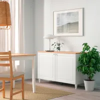 Comodă Ikea Besta 76 x 120 x 42 / MDF / Alb photo 3