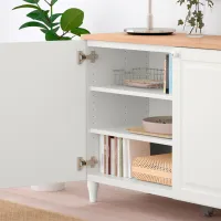 Comodă Ikea Besta 76 x 120 x 42 / MDF / Alb photo 4