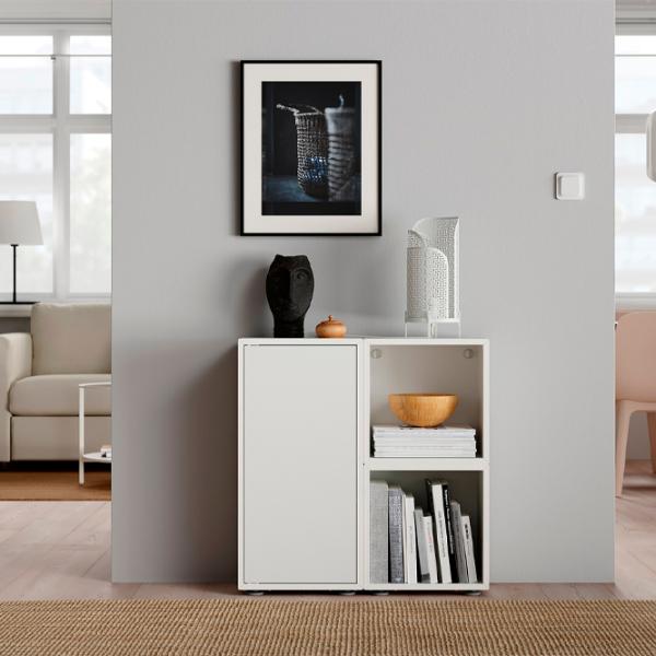Comodă Ikea Eket 72 x 70 x 35 / MDF / Alb photo 2