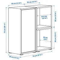 Comodă Ikea Eket 72 x 70 x 35 / MDF / Alb photo 3
