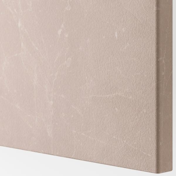 Comodă Ikea Besta/Bergsviken/Stubbarp 74 x 180 x 42 / MDF / Imitație marmură photo 4