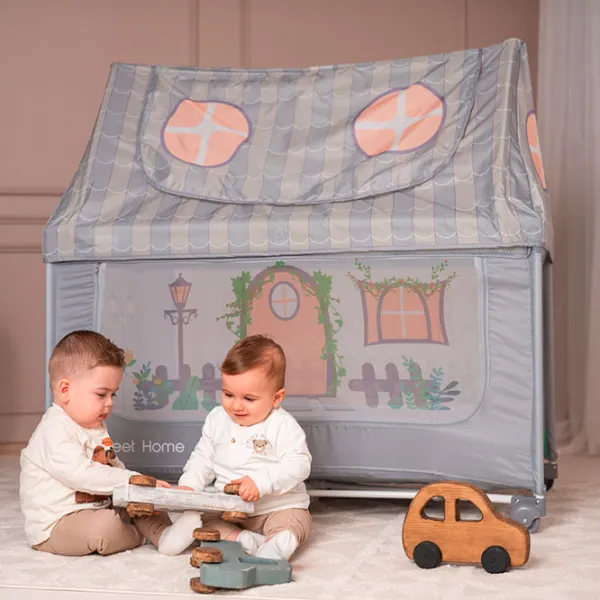 Țarc pentru copii Lorelli Sweet Home 2l (10080652506) 0 luni - 3 ani / Gray photo 7 Țarc pentru copii Lorelli Sweet Home 2l (10080652506) 0 luni - 3 ani / Gray photo 7