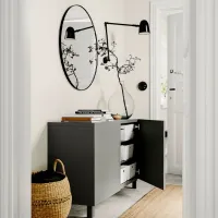Комод Ikea Lappviken/Stubbarp 74 x 120 x 42см / МДФ / Темно серый photo 4