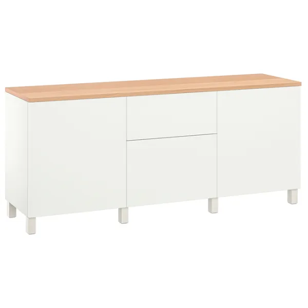 Comodă Ikea Lappviken/Stubbarp 76 x 180 x 42 / MDF / Alb photo 2