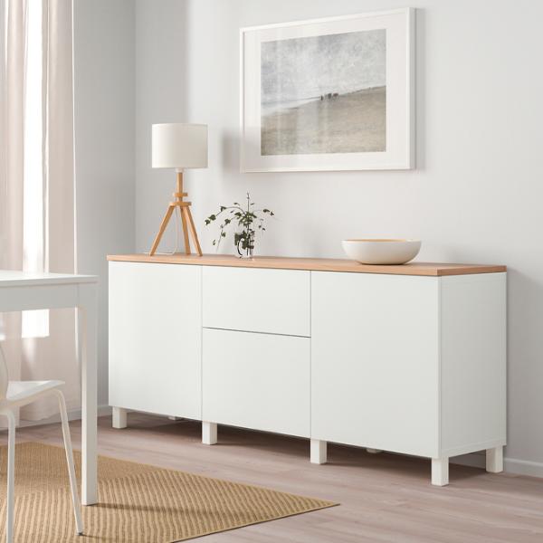 Comodă Ikea Lappviken/Stubbarp 76 x 180 x 42 / MDF / Alb photo 3