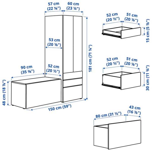 Living Ikea Smastad/Platsa Modulară / White photo 6 Living Ikea Smastad/Platsa Modulară / White photo 6