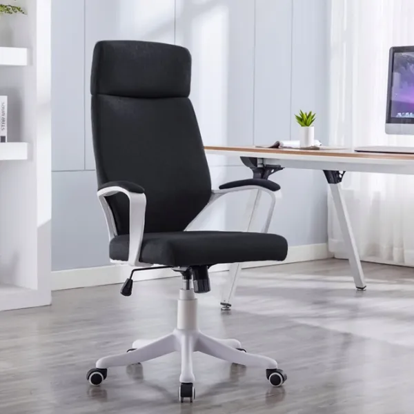 Scaun de birou Jumi ICON Stofă/ Black White photo 6 Scaun de birou Jumi ICON Stofă/ Black White photo 6